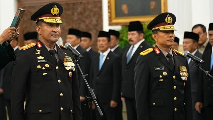 Presiden Prabowo Lantik Suyudi Ario Seto sebagai Kapolri dan Wahyu Hadiningrat sebagai Wakapolri